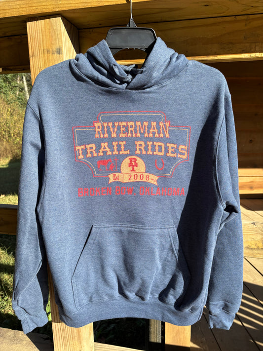 Riverman Hoodie - Heather Denim